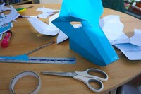 DIY Geometric Paper Masks Image 8