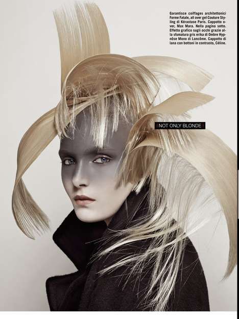 Avant Garde Hairstyle Editorials : avant garde hairstyle