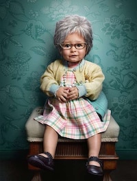 Elderly Toddler Photography Image 5