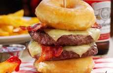 Donut Double Cheeseburgers