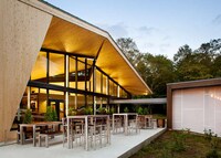 Mirrored Forested Cabins Image 3