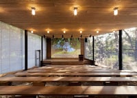 Mirrored Forested Cabins Image 5