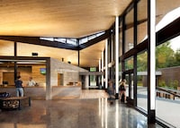 Mirrored Forested Cabins Image 8