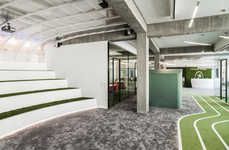 Sports Pitch-Inspired Offices