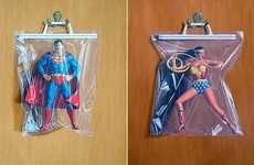 Packaged Superhero Illustrations