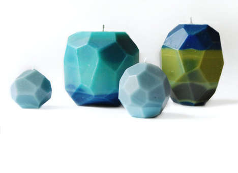 DIY Geometric Candles