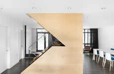 Angular Maple Staircases