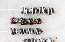 Chocolate-Covered Grape Skewers