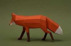 Paper-Made Wildlife Sculptures