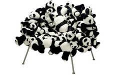 Stuffed Panda Seating