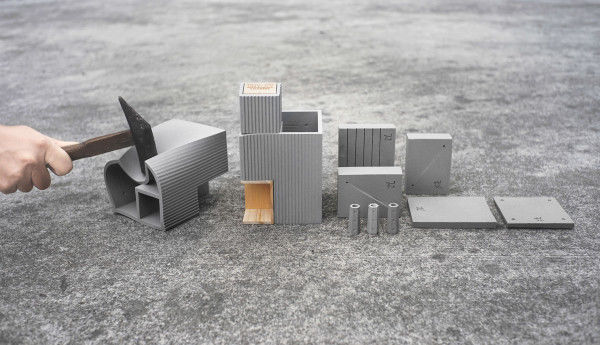 Concrete-Like Desk Accessories