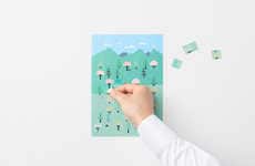 Adhesive Advent-Themed Calendars