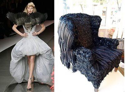 Feather Wedding Dress Knock-Offs: Project Runway Copies Alexander McQueen