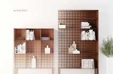 Gradient Perforated Shelving