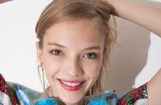 Furry Pom Pom Earrings