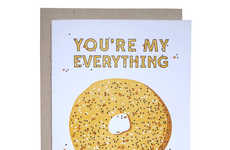 Comedic Bagel Valentine Greetings