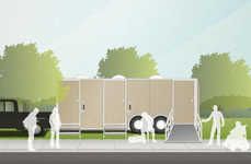 Homeless Laundry Trailers
