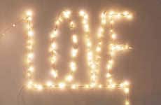 Romantic Typographic Lights
