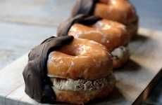 Chocolate-Dipped Donut Sandwiches