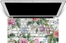 Floral Laptop Decals