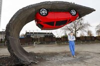 Upside Down Car Installatoins Image 2