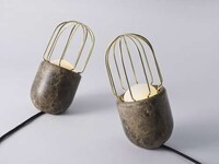 Caged Stone Lamps Image 2