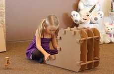 Cardboard Kids' Desks