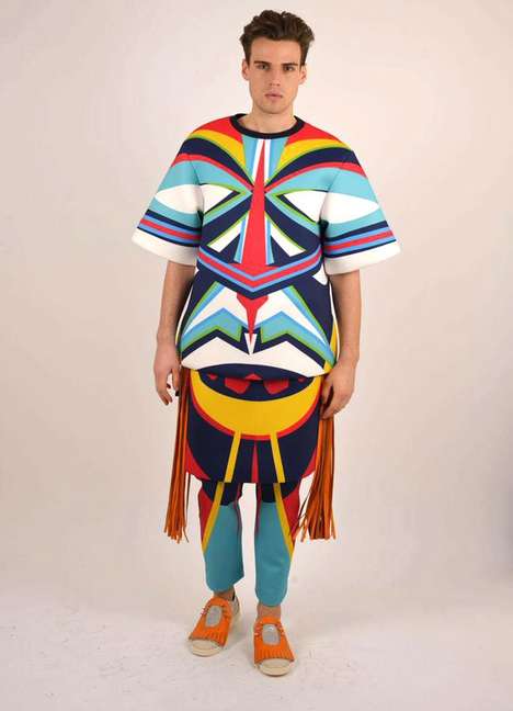 Technicolored Tribal Fashion: The Latest Young Hwan Yang Collection is ...