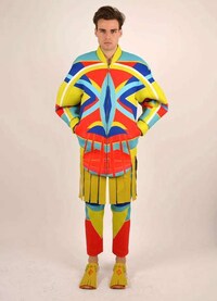 Technicolored Tribal Fashion Image 6