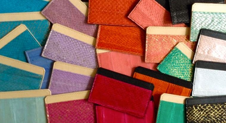 Salmon Skin Purses