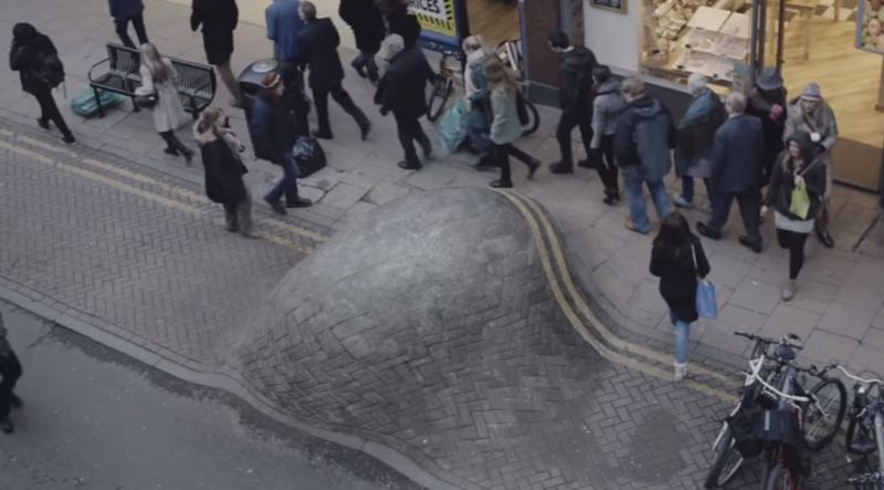 Lumpy Sidewalk Stunts