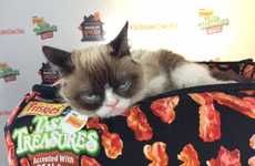Grumpy Feline Food Stunts