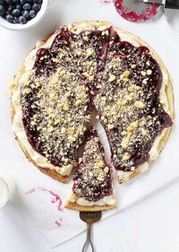 Blueberry Dessert Pizzas Image 4