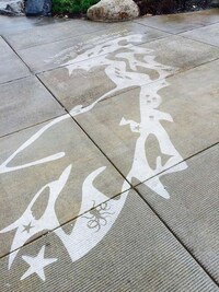 Rain-Activated Street Art Image 5
