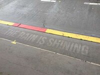 Rain-Activated Street Art Image 7
