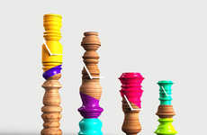 Painted Pillar Clocks