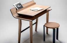 Layered Lumber Desks