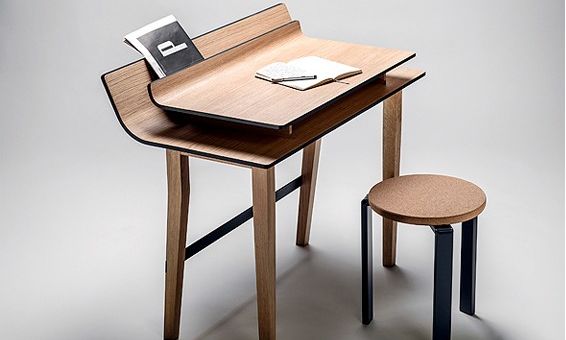 Layered Lumber Desks