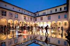 Temporary Mirrored Courtyards