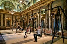Neoclassical Stone Swing Sets