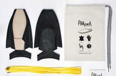 Flat-Packed Footwear Pouches