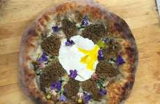 Floral Mushroom Pizzas