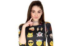 Graphic Emoji Dresses