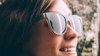 Solid Denim Sunglasses