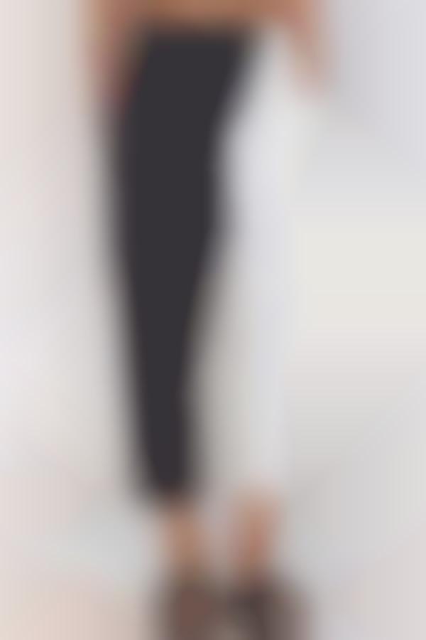 Minimalist Two-Tone Trousers