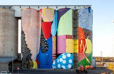 Abstract Silo Murals