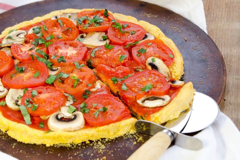 Polenta Pizza Crusts