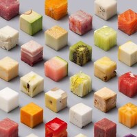 Artistic Cube Food Image 2