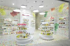 Pixelated Candy Shop Interiors