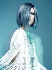 Blue-Tinged Hair Photography Image 2